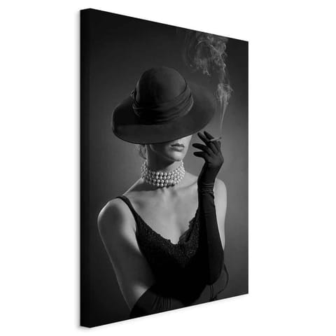 ⁨Obraz - Czarna elegancja (1-częściowy) pionowy (rozmiar 40x60, wykończenie Standard)⁩ w sklepie Wasserman.eu