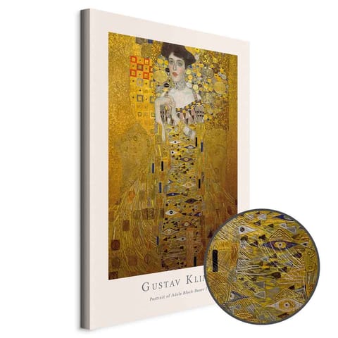 ⁨Obraz - Gustav Klimt - Portrait of Adele Bloch (1-częściowy) pionowy (rozmiar 80x120, wykończenie Premium Print)⁩ w sklepie Wasserman.eu