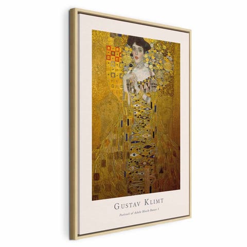 ⁨Obraz - Gustav Klimt - Portrait of Adele Bloch (1-częściowy) pionowy (rozmiar 80x120, wykończenie W ramie drewnianej naturalnej)⁩ w sklepie Wasserman.eu