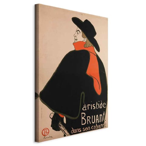 ⁨Obraz - Aristide Bruant: Dans son cabaret (1-częściowy) pionowy (rozmiar 60x90, wykończenie Standard)⁩ w sklepie Wasserman.eu