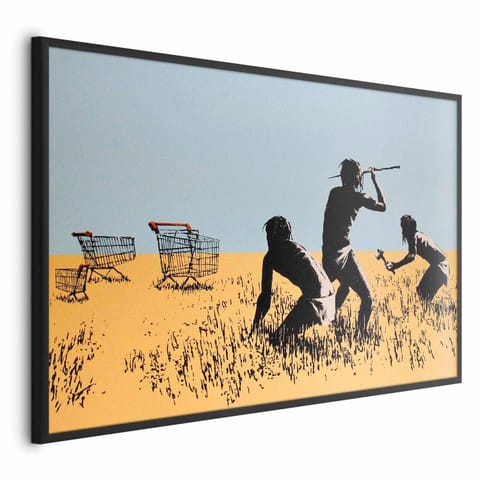 ⁨Plakat - Łowcy promocji (rozmiar 90x60, wykończenie Rama czarna)⁩ w sklepie Wasserman.eu