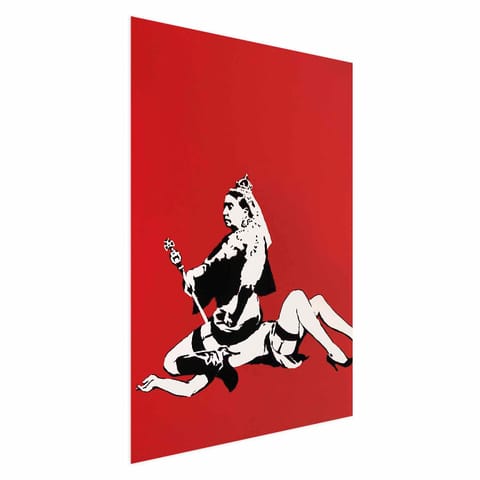 ⁨Plakat - Banksy: Queen Victoria (rozmiar 40x60, wykończenie Bez ramy)⁩ w sklepie Wasserman.eu