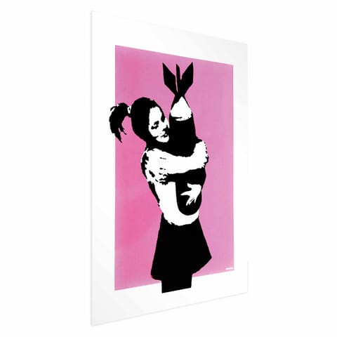 ⁨Plakat - Bombowy uścisk (rozmiar 21x30, wykończenie Bez ramy z marginesem)⁩ w sklepie Wasserman.eu