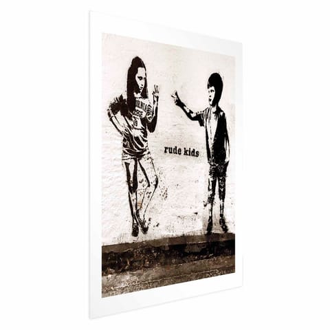 ⁨Plakat - Niegrzeczne dzieci (rozmiar 21x30, wykończenie Bez ramy z marginesem)⁩ w sklepie Wasserman.eu