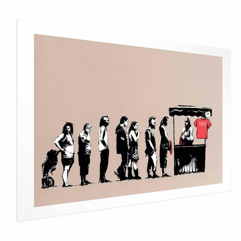 ⁨Plakat - Zniszczyć kapitalizm (rozmiar 90x60, wykończenie Bez ramy z marginesem)⁩ w sklepie Wasserman.eu