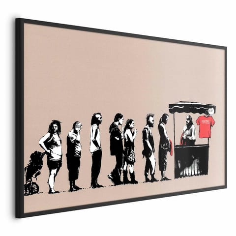 ⁨Plakat - Zniszczyć kapitalizm (rozmiar 42x29.7, wykończenie Rama czarna)⁩ w sklepie Wasserman.eu