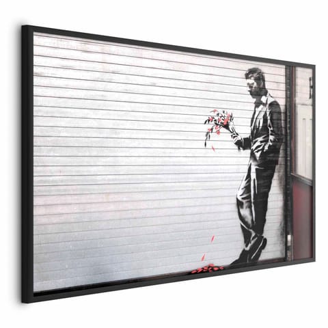 ⁨Plakat - Zakochany (rozmiar 60x40, wykończenie Rama czarna)⁩ w sklepie Wasserman.eu