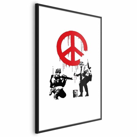 ⁨Plakat - Cnd Soldiers (rozmiar 21x30, wykończenie Rama czarna z marginesem)⁩ w sklepie Wasserman.eu