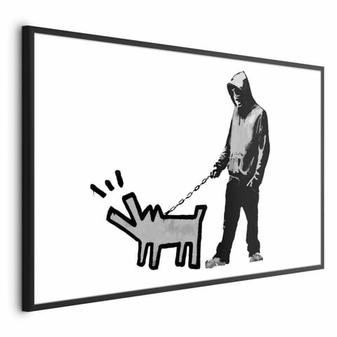 ⁨Plakat - Dog Art (rozmiar 30x21, wykończenie Rama czarna)⁩ w sklepie Wasserman.eu