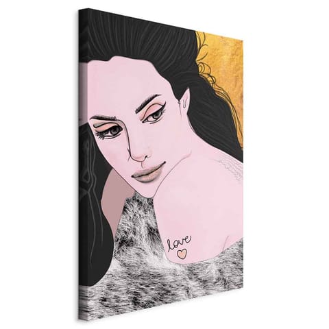 ⁨Obraz - Zmysłowo i miłośnie (1-częściowy) pionowy (rozmiar 20x30, wykończenie Na płótnie włoskim)⁩ w sklepie Wasserman.eu