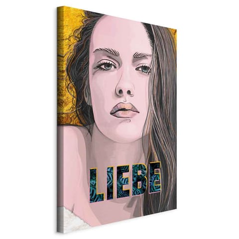 ⁨Picture - Liebe (1-piece) vertical (size 60x90)⁩ at Wasserman.eu