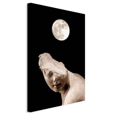 ⁨Picture - Moon and statue (1-piece) vertical (size 60x90)⁩ at Wasserman.eu