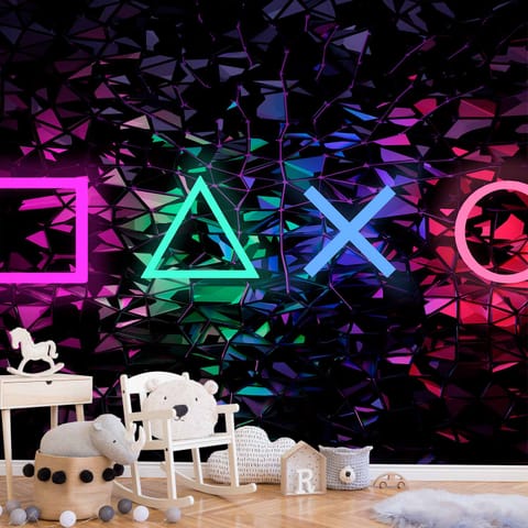 ⁨Wall mural - Symbols of fun (size 100x70)⁩ at Wasserman.eu