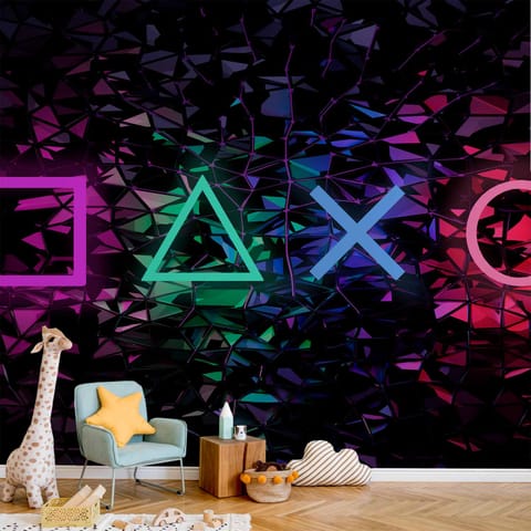 ⁨Fototapeta - Symbole zabawy (rozmiar 100x70, wykończenie Wodoodporna)⁩ w sklepie Wasserman.eu