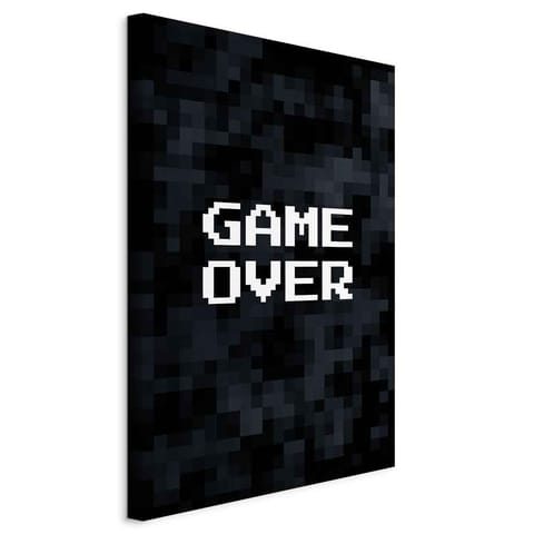 ⁨Obraz - Game Over w pikselach (rozmiar 20x30, wykończenie Na płótnie włoskim)⁩ w sklepie Wasserman.eu