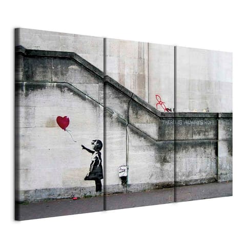 ⁨Picture - Girl With a Balloon by Banksy (size 90x60)⁩ at Wasserman.eu