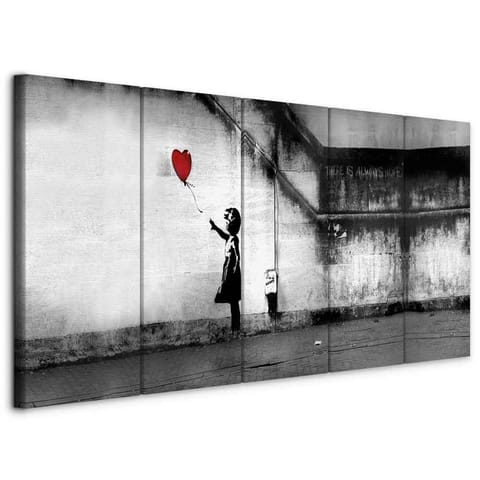 Painting - Banksy: Runaway Balloon (size 225x90) at Wasserman.eu