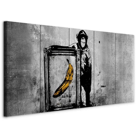 Image - Banksy: Monkey with frame (size 225x90) at Wasserman.eu