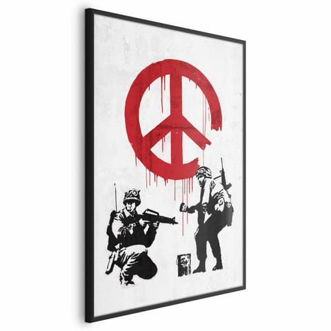 ⁨Plakat - Wojna i pokój (rozmiar 40x60, wykończenie Rama czarna)⁩ w sklepie Wasserman.eu