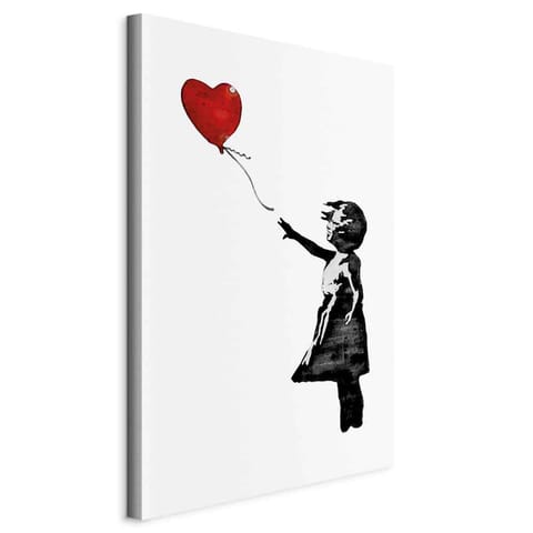 ⁨Picture - Banksy: Girl with a balloon (1-piece) vertical (size 40x60)⁩ at Wasserman.eu