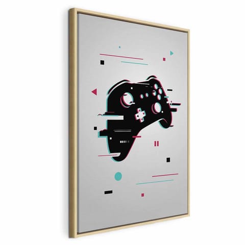 ⁨Obraz - Cyberpad (rozmiar 60x90, wykończenie W ramie drewnianej naturalnej)⁩ w sklepie Wasserman.eu