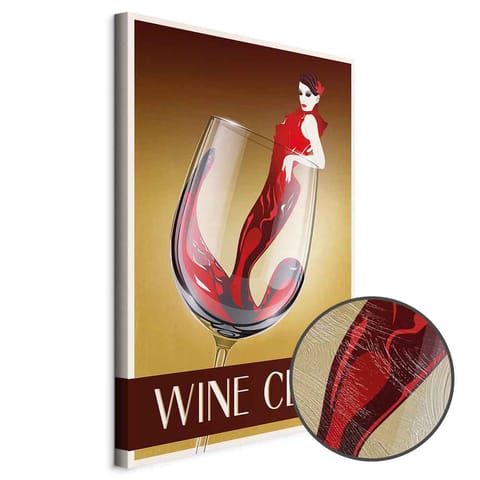 ⁨Obraz - Wine Club (1-częściowy) pionowy (rozmiar 20x30, wykończenie Premium Print)⁩ w sklepie Wasserman.eu