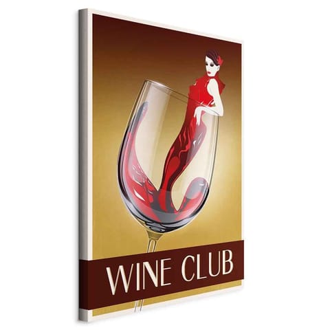 ⁨Painting - Wine Club (1-piece), vertical (size 60x90)⁩ at Wasserman.eu
