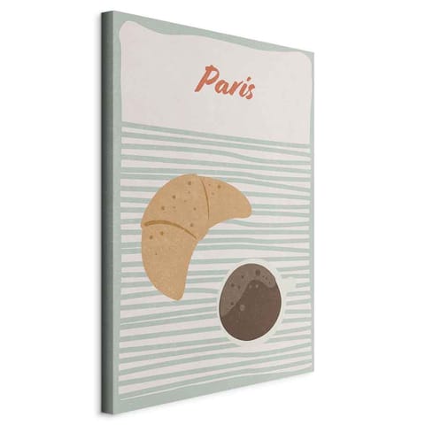 ⁨Picture - Parisian breakfast (1-piece), vertical (size 40x60)⁩ at Wasserman.eu