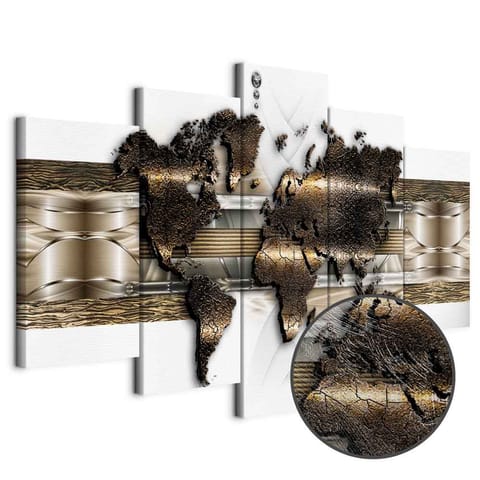 ⁨Obraz - Metaliczny świat (rozmiar 200x100, wykończenie Premium Print)⁩ w sklepie Wasserman.eu