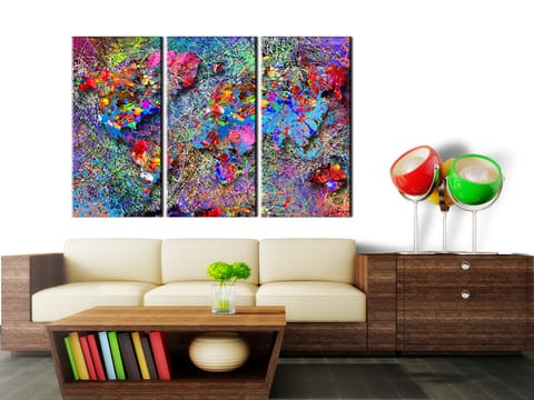 ⁨Picture on a cork - Colorful withers [Cork map] (size 120x80)⁩ at Wasserman.eu