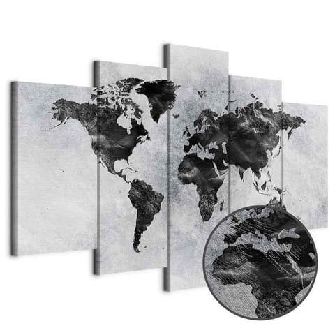 ⁨Obraz - Betonowy świat (5-częściowy) szeroki (rozmiar 100x50, wykończenie Premium Print)⁩ w sklepie Wasserman.eu