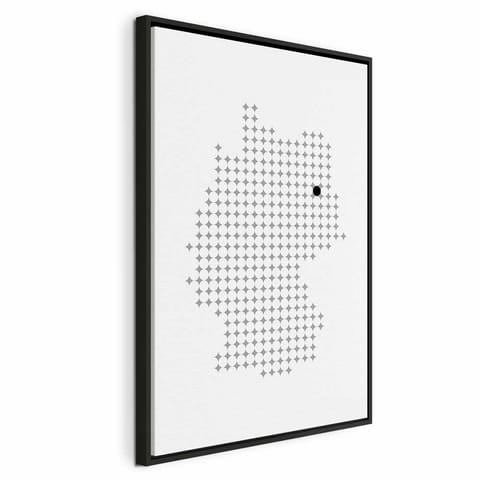 ⁨Obraz - Niemcy (1-częściowy) pionowy (rozmiar 80x120, wykończenie W ramie drewnianej czarnej)⁩ w sklepie Wasserman.eu