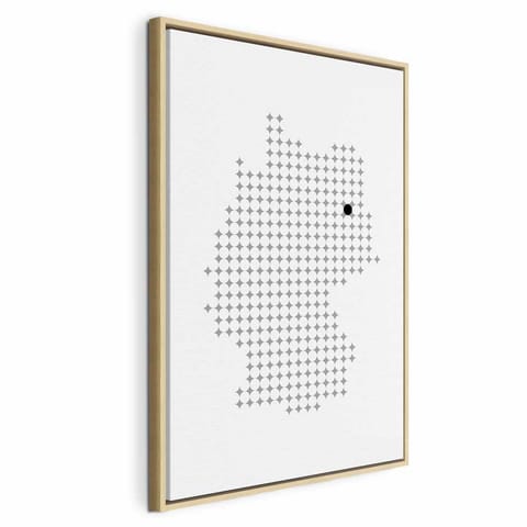 ⁨Obraz - Niemcy (1-częściowy) pionowy (rozmiar 40x60, wykończenie W ramie drewnianej naturalnej)⁩ w sklepie Wasserman.eu