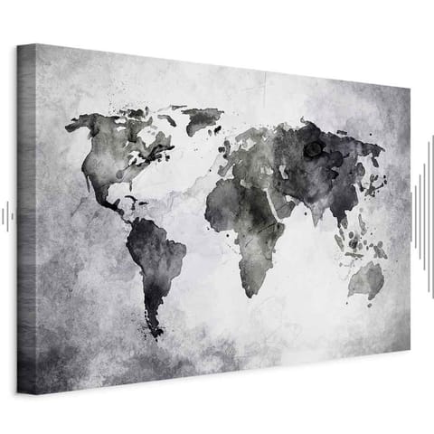 ⁨Obraz - Malowana planeta (1-częściowy) szeroki (rozmiar 120x80, wykończenie Akustyczny)⁩ w sklepie Wasserman.eu