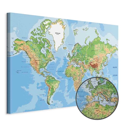 ⁨Obraz - Odkrywaj świat! (rozmiar 120x80, wykończenie Premium Print)⁩ w sklepie Wasserman.eu