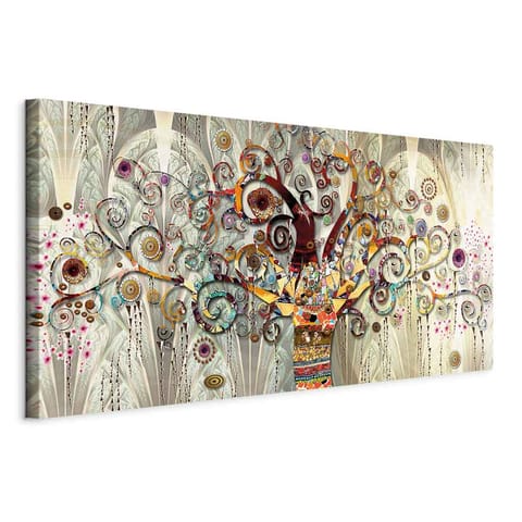 ⁨Painting - Tree of life colorful (size 120x60)⁩ at Wasserman.eu