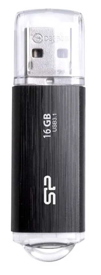 ⁨SILICON POWER Blaze B02 Pendrive USB flash drive 16 GB USB Type-A 3.2 Gen 1 (SP016GBUF3B02V1K) Black⁩ at Wasserman.eu