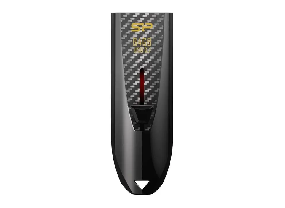 ⁨SILICON POWER Blaze B25 Pendrive USB flash drive 64GB USB 3.2 Gen 1 (SP064GBUF3B25V1K) Black⁩ at Wasserman.eu