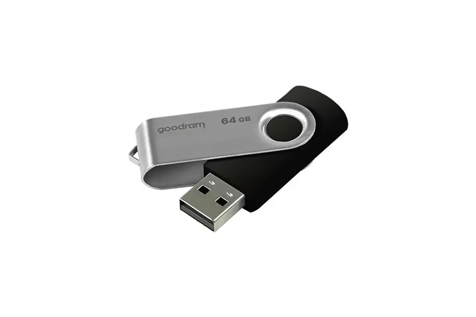 ⁨Goodram UTS2 USB flash drive 64 GB USB Type-A 2.0 Black,Silver⁩ at Wasserman.eu