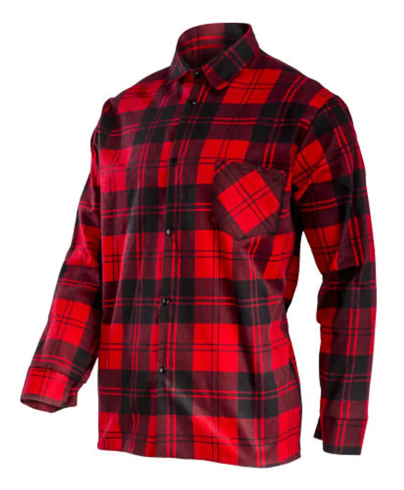 ⁨FLANNEL SHIRT RED, 170G/M2, "S", CE, LAHTI⁩ at Wasserman.eu