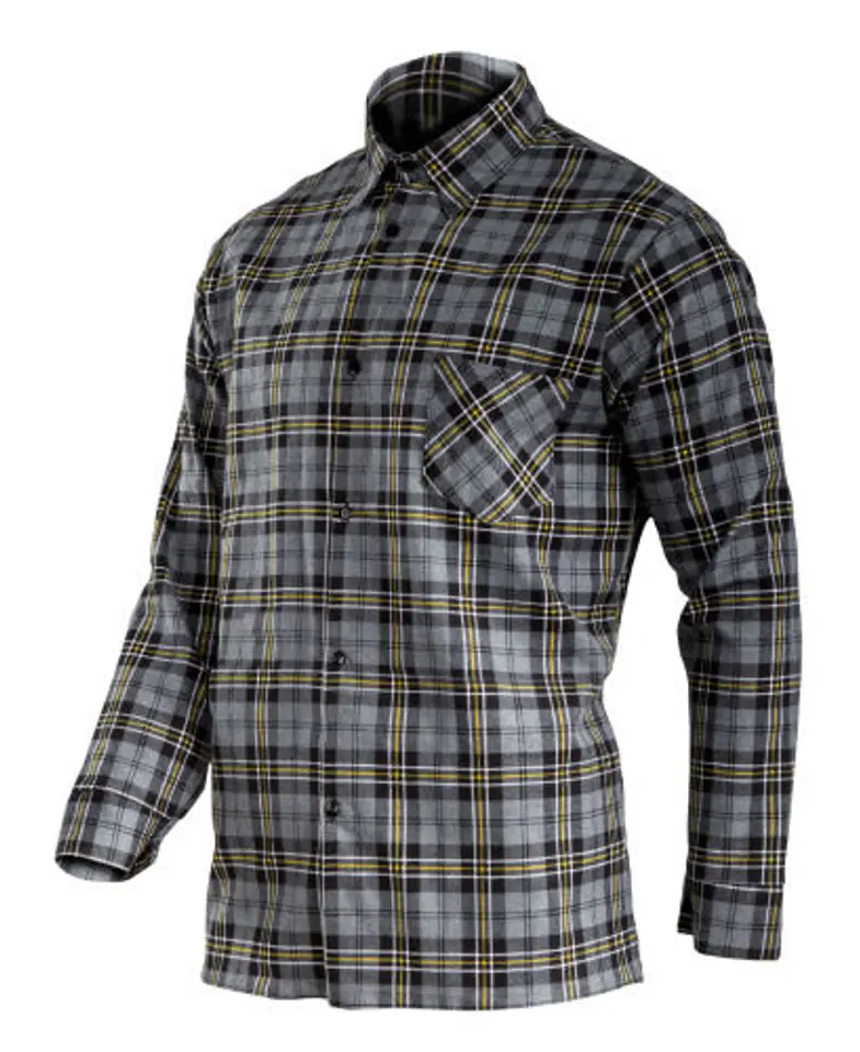 ⁨Flannel shirt grey, 170g/m2, "s", ce, lahti⁩ at Wasserman.eu