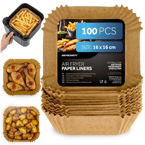 ⁨Papier do pieczenia wkładki do frytkownicy 16 cm Berdsen - 100 szt⁩ w sklepie Wasserman.eu