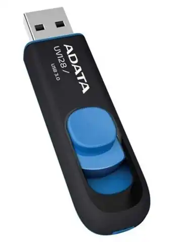 ⁨ADATA 64GB DashDrive UV128 USB flash drive USB Type-A 3.2 Gen 1 (3.1 Gen 1) Black,Blue⁩ at Wasserman.eu