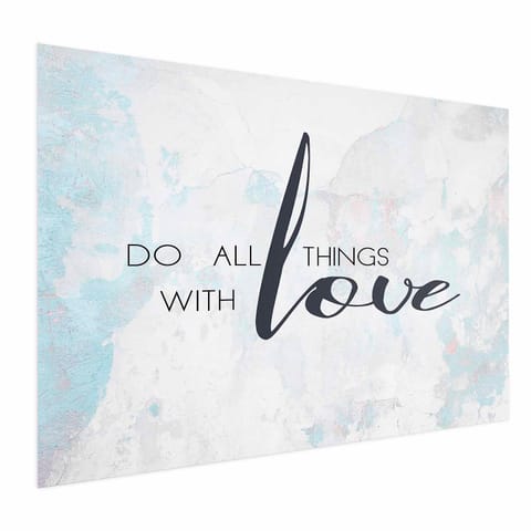 ⁨Plakat - Do all things with love (rozmiar 42x29.7, wykończenie Bez ramy)⁩ w sklepie Wasserman.eu