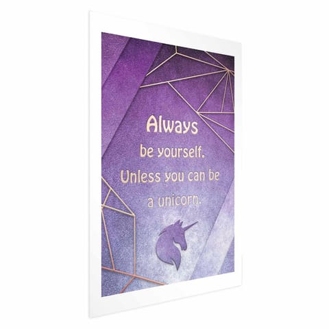 ⁨Plakat - Bądź sobą (rozmiar 40x60, wykończenie Bez ramy z marginesem)⁩ w sklepie Wasserman.eu