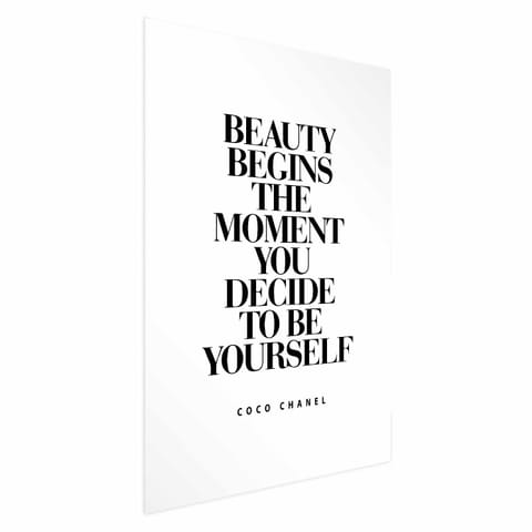 ⁨Plakat - Coco Chanel (rozmiar 21x30, wykończenie Bez ramy z marginesem)⁩ w sklepie Wasserman.eu