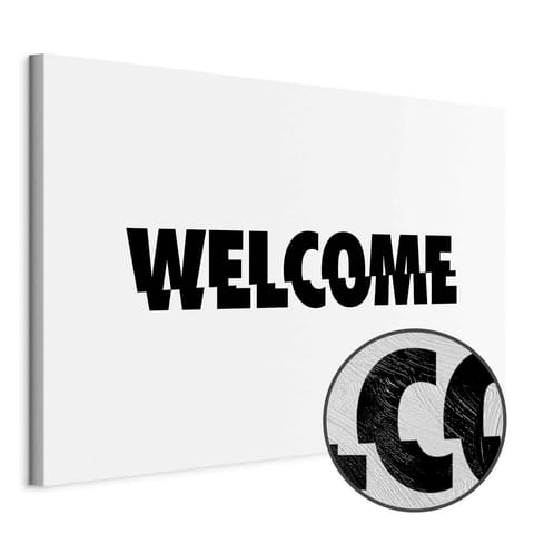 ⁨Obraz - Welcome (1-częściowy) szeroki (rozmiar 60x40, wykończenie Premium Print)⁩ w sklepie Wasserman.eu