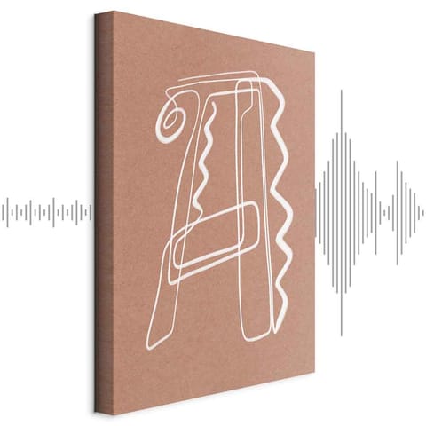 ⁨Obraz - Stylowe A (1-częściowy) pionowy (rozmiar 40x60, wykończenie Akustyczny)⁩ w sklepie Wasserman.eu