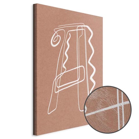 ⁨Obraz - Stylowe A (1-częściowy) pionowy (rozmiar 40x60, wykończenie Premium Print)⁩ w sklepie Wasserman.eu