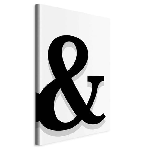 ⁨Obraz - Ozdobna litera (1-częściowy) pionowy (rozmiar 80x120, wykończenie Standard)⁩ w sklepie Wasserman.eu